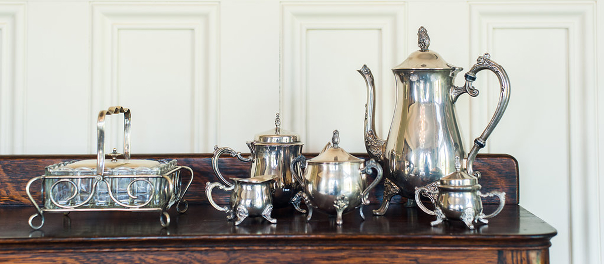 Pendray Tea House silver tea set